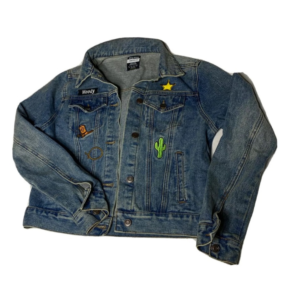 Forever 21 Limited Edition Toy Story Pixar Denim Jean Trucker Jacket Size Large